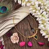 Vriksham Single Green Manga Pendant Neckpiece-G17267