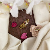 Vriksham Antique AD Stone Saree Pin-Peacock-G17290