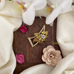 Vriksham Antique Designer AD Stone Saree Pin-G17300