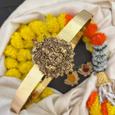 Vriksham Traditional AD Stone Lakshmi Motif Hipblet-Gold Bead-G22229