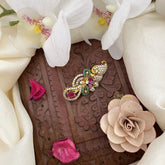 Vriksham Stylish Floral AD Stone Saree Pin-Saree Brooch-G17317