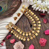 Vriksham Gold Look Alike Two Layer Lakshmi Coin Neckpiece-G19232