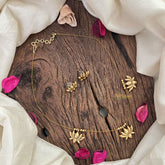 Vriksham Gold Look Alike Lotus Matt Finish Pendant Invisible Chain-G18484