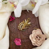 Vriksham Gold Look Like Designer AD Stone Saree Pin-G17304