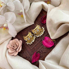 Vriksham Traditional Kundan Jadau Bugadi With Pearl Cluster Bugadi-Mismatch-White-J4125