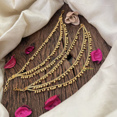 Vriksham Gold Look Alike 3 Layer Maatil-Gold Pearl-G18489