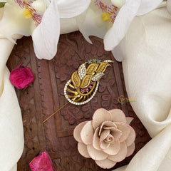 Vriksham Exquisite AD Stone Saree Pin-Saree Brooch-G17316