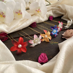 Multicolor Flower Bobby Pin-Hair Accessories-H798