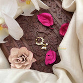 Vriksham Royal Blush Septum Ring in Gold Tone-White-G20175