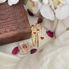 Vriksham Palakka Bangles -Kerala Style Bangles-Red-G18503