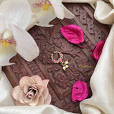 Vriksham Royal Blush Septum Ring in Gold Tone-Red-G20178