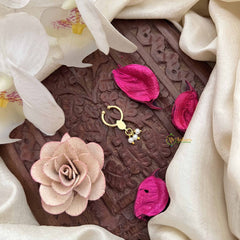 Vriksham Teardrop Elegance Pearl Septum Ring-White-G20184