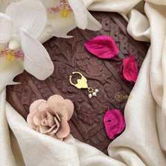 Vriksham Lotus Classic Kundan & Pearl Septum Ring-White-G20187