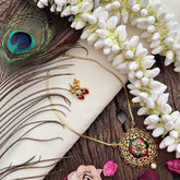 Vriksham Traditional Palakka Floral Pendant Neckpiece-G19247
