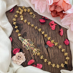 Vriksham Gold Look Alike Traditional Vitthal Krishna Mogappu Chain-G18512