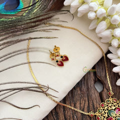 Vriksham Traditional Palakka Floral Pendant Neckpiece-G19247