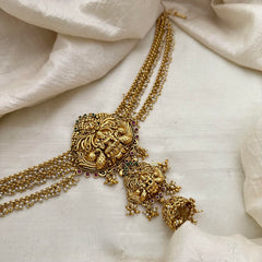 Premium Mayil Lakshmi Jada Bun Billai with Pearl Maatil-G13134