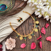 Vriksham Queen Victoria Coin With Kerala Palakka Neckpiece-G19238