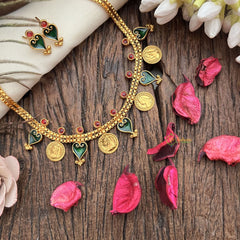 Vriksham Queen Victoria Coin With Kerala Palakka Neckpiece-G19238