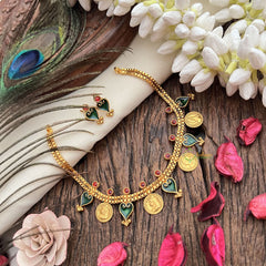 Vriksham Queen Victoria Coin With Kerala Palakka Neckpiece-G19238