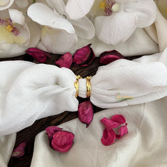 Vriksham Premium AD Stone Toe Rings-Flower-Dark Blue Stone-G18500