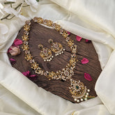 Vriksham Premium AD stone Pendant Matt Finish Haram-G16152