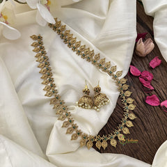 Vriksham Premium Lakshmi Coin Kaasu Mala-Green-G16153