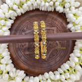 Vriksham Lakshmi Golden Floral Stone Bangles-G20928