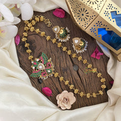 Vriksham Gold Look Alike Phoenix Bird Pendant Moggapu Chain-J2831