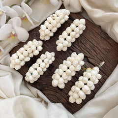 Vriksham Traditional Indian Jasmine Hair Clip-Set of 6-RG271