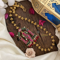 Vriksham Gold Look Alike Maha Vishanu Pendant Moggapu Chain-J2829