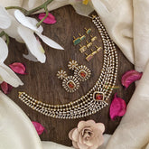 Vriksham Interchangeable American Diamond Short Neckpiece-G16260