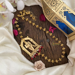 Vriksham Gold Look Alike Maha Vishanu Pendant Moggapu Chain-J2829