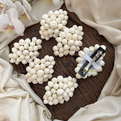 Vriksham Traditional Jasmine Mogra Bridal Hair Clip Return Gift-Set of 6-RG273