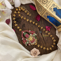 Vriksham Gold Look Alike Balaji Pendant Moggapu Chain-J2830