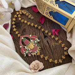 Vriksham Gold Look Alike Balaji Pendant Moggapu Chain-J2830