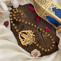 Vriksham Gold Look Alike Balaji Pendant Moggapu Chain-J2830