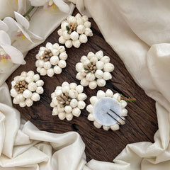 Vriksham Jasmin Gold Pollen Hair Pin-Return Gift-Set of 6-RG275