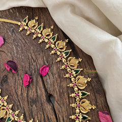 Traditional Kerala Palakka Pendant Haram-Green-G19254