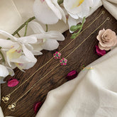 Vriksham Precious Jadau Kundan Anklets-Floral-J2861