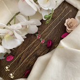 Vriksham Precious Stone Pendant Anklets-Bird-J2869