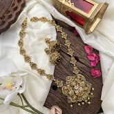 Vriksham Exquisite AD Stone Lakshmi Pendant Long Neckpiece-G16193