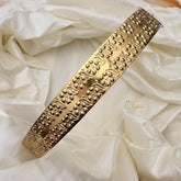 Gold Polish Floral Designed Brass Plated Hipbelt-Adult-G17975