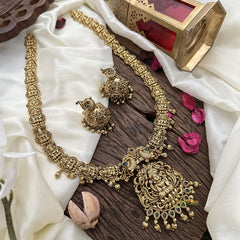 Vriksham Dual Peacock With Lakshmi Long Neckpiece-G16191