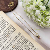 Vriksham Antique AD Stone Rabbit Pendant Gold Alike Anti Tarnish Necklace Chain-G20952