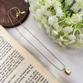 Vriksham Classic Heart Gold Alike Anti Tarnish Necklace Chain-G20947