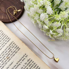 Vriksham Classic Heart Gold Alike Anti Tarnish Necklace Chain-G20947