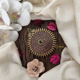 Vriksham Elegant Tortoise Style Jada Billai-Green Red-G19270