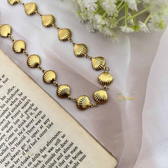Vriksham Gold Plated Seashell Anti Tarnish Necklace Chain-G20962