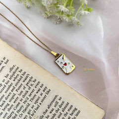 Vriksham Square Relationship Pendant Gold Dot Look Alike Anti Tarnish Necklace Chain-G20941